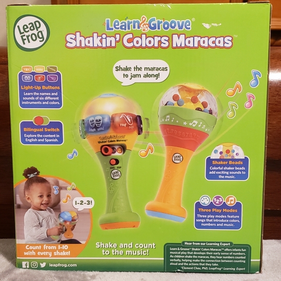 LeapFrog Learn & Groove Shakin' Colors Maracas - electronic & non-electric. - Picture 3 of 7